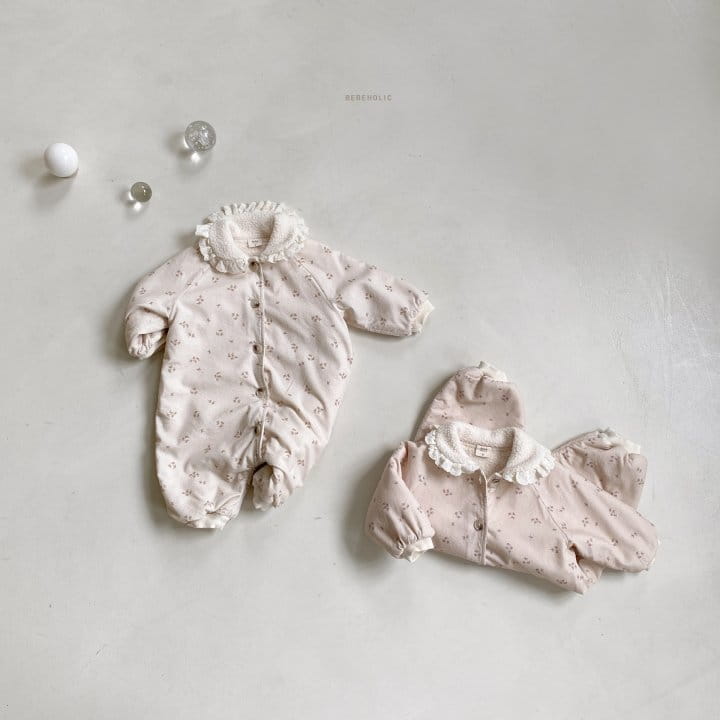 Bebe Holic - Korean Baby Fashion - #babyboutique - Uni Collar Pdding Bodysuit - 11