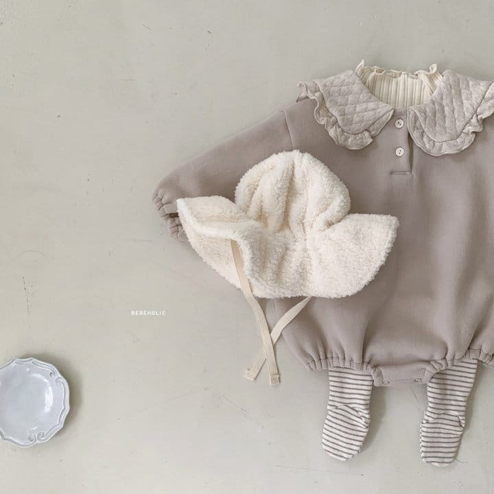 Bebe Holic - Korean Baby Fashion - #babyboutique - Quilting Collar Bodysuit - 6