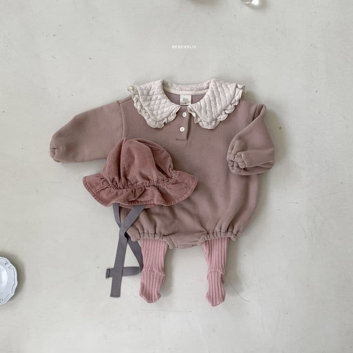 Bebe Holic - Korean Baby Fashion - #babyboutique - Quilting Collar Bodysuit - 7