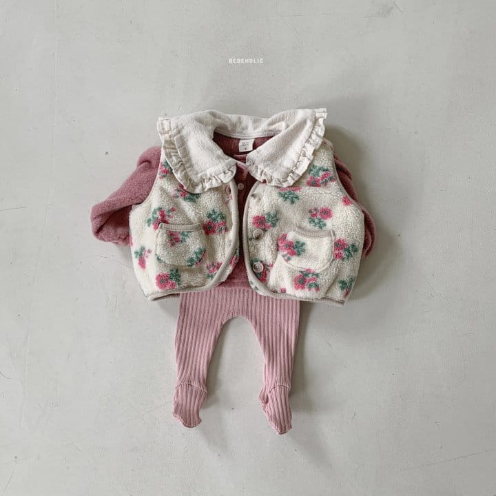 Bebe Holic - Korean Baby Fashion - #babyboutiqueclothing - Flower Vest - 5