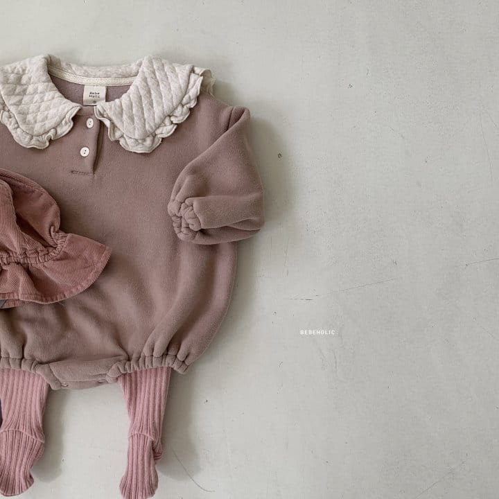 Bebe Holic - Korean Baby Fashion - #babyboutiqueclothing - Quilting Collar Bodysuit - 8
