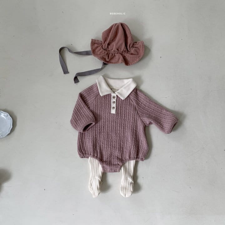 Bebe Holic - Korean Baby Fashion - #babyboutiqueclothing - Twist Collar Bodysuot - 6