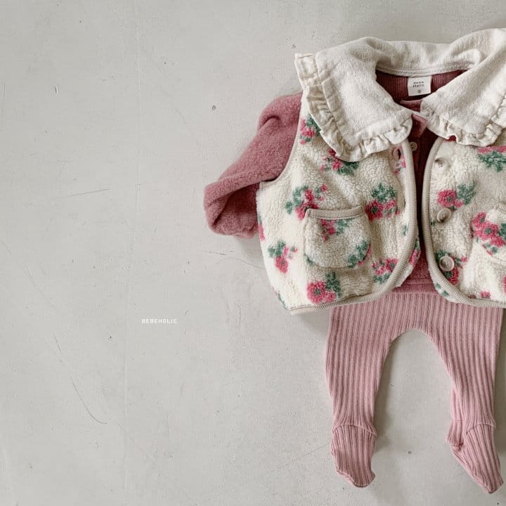 Bebe Holic - Korean Baby Fashion - #babyclothing - Flower Vest - 6