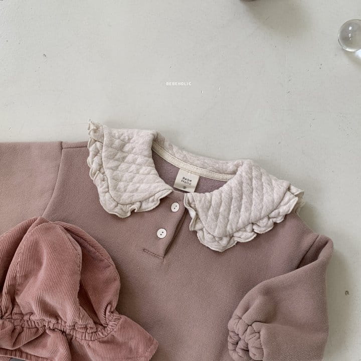 Bebe Holic - Korean Baby Fashion - #babyclothing - Quilting Collar Bodysuit - 9