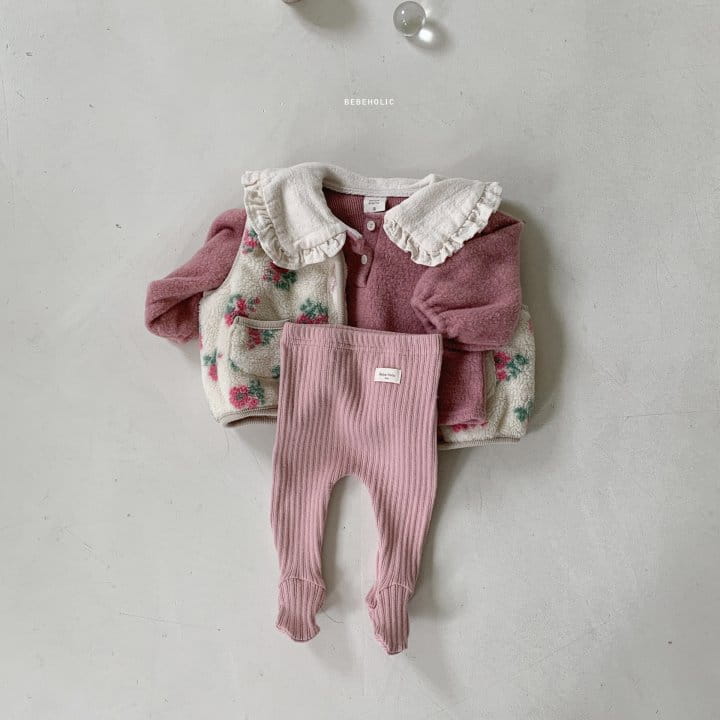 Bebe Holic - Korean Baby Fashion - #babyfever - Collar Foot Leggings - 3