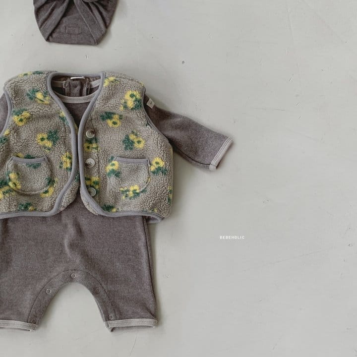 Bebe Holic - Korean Baby Fashion - #babyfever - Flower Vest - 8