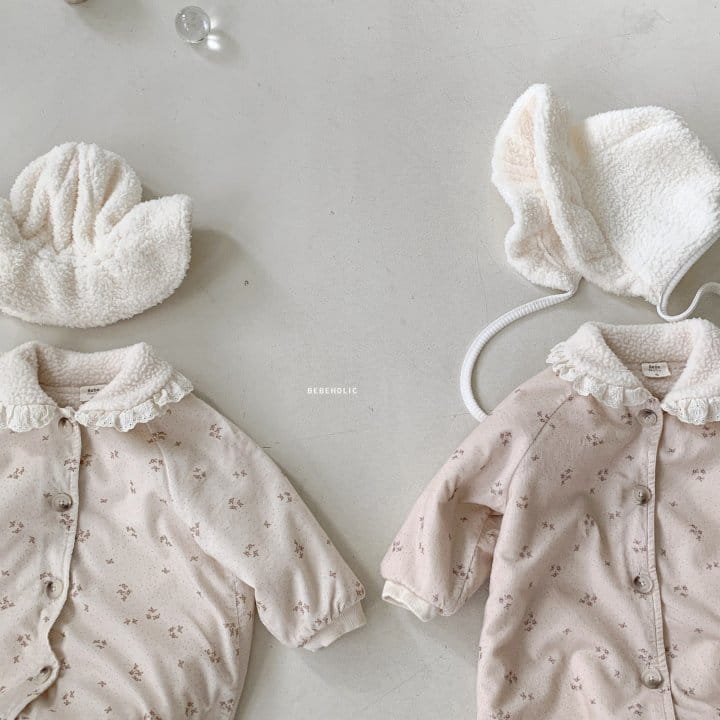 Bebe Holic - Korean Baby Fashion - #babyfever - Uni Collar Pdding Bodysuit