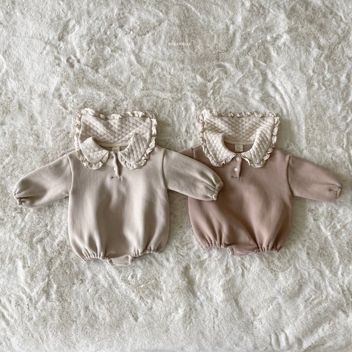 Bebe Holic - Korean Baby Fashion - #babyfever - Quilting Collar Bodysuit - 11