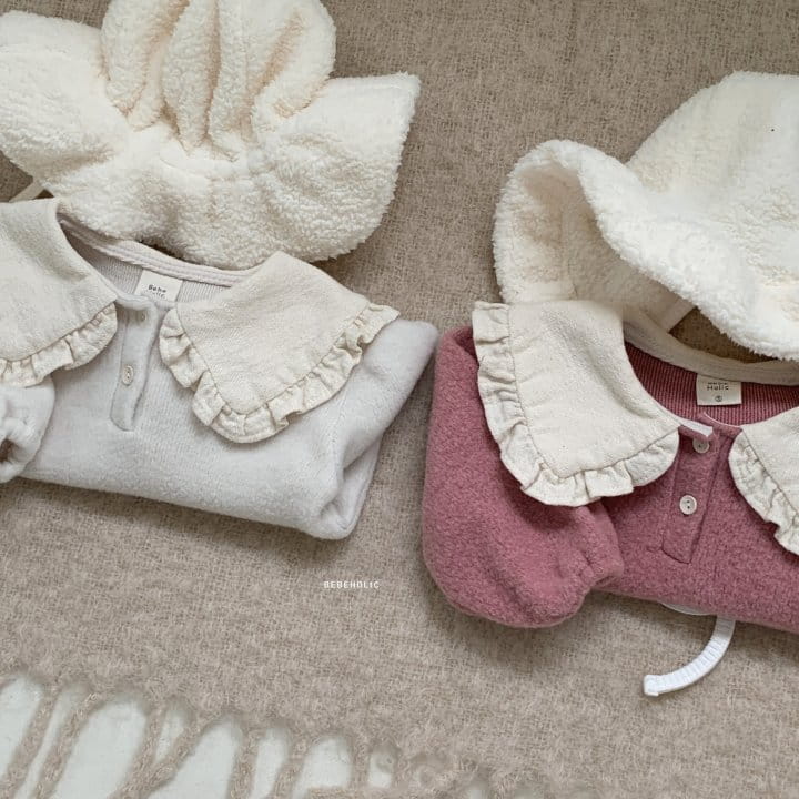 Bebe Holic - Korean Baby Fashion - #babylifestyle - Collar Knit Blouse - 3