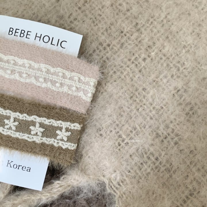Bebe Holic - Korean Baby Fashion - #babyoninstagram - Mink Lace Hairpin Set - 4