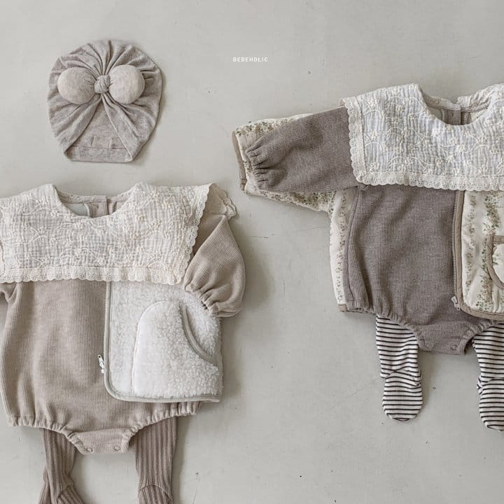 Bebe Holic - Korean Baby Fashion - #babyootd - Square Bodysuit - 2