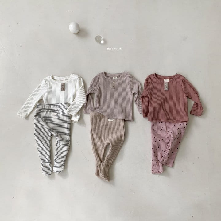 Bebe Holic - Korean Baby Fashion - #babyoutfit - Button Tee