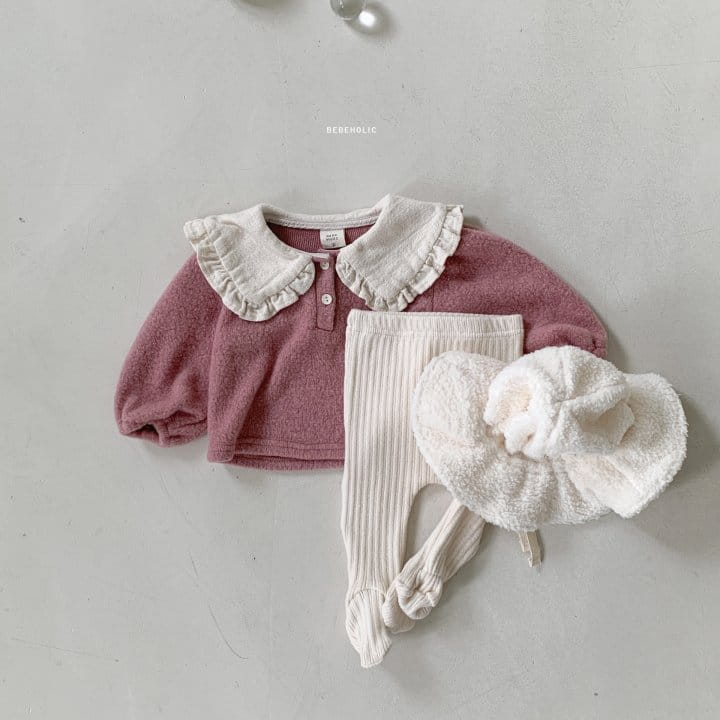 Bebe Holic - Korean Baby Fashion - #babyoutfit - Collar Knit Blouse - 6
