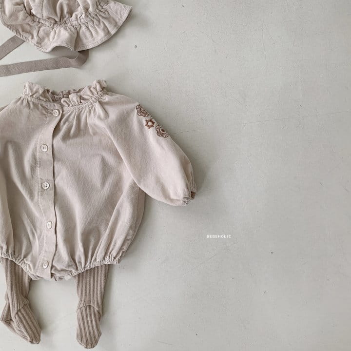 Bebe Holic - Korean Baby Fashion - #onlinebabyboutique - Hadi Embroidery Bodysuit - 7