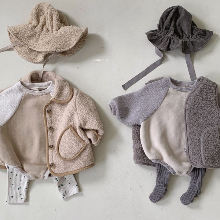 Bebe Holic - Korean Baby Fashion - #onlinebabyshop - Bear Knit Bodysuit