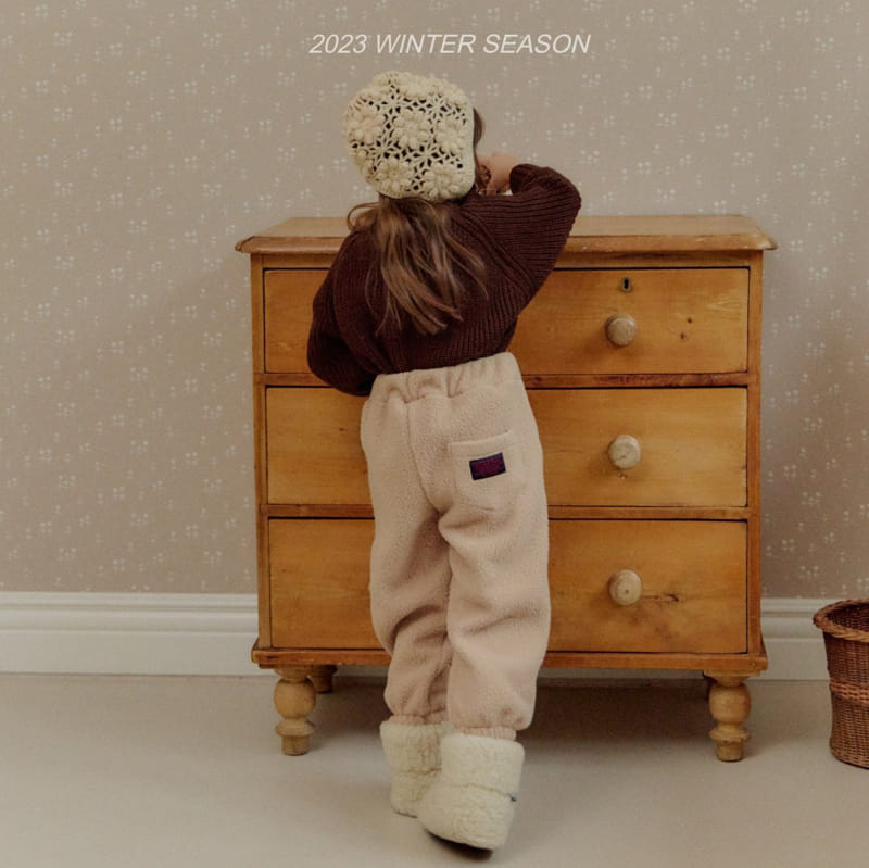 Bymimi - Korean Children Fashion - #designkidswear - Flower Knit Bonnet - 7