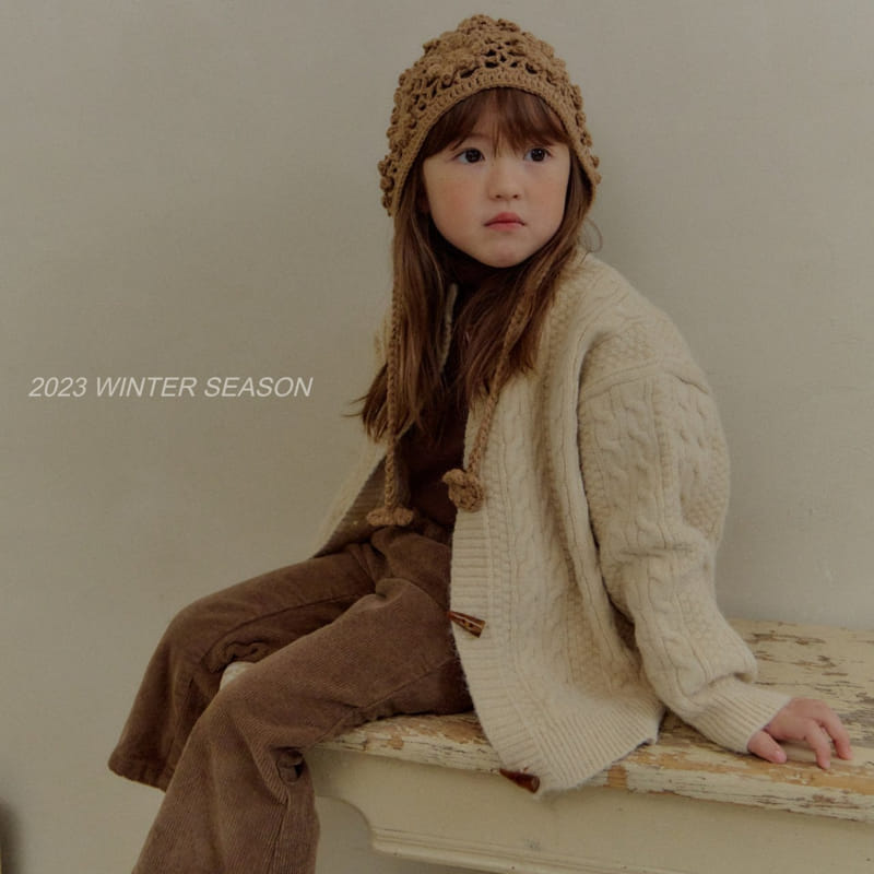Bymimi - Korean Children Fashion - #kidsstore - Flower Knit Bonnet - 11