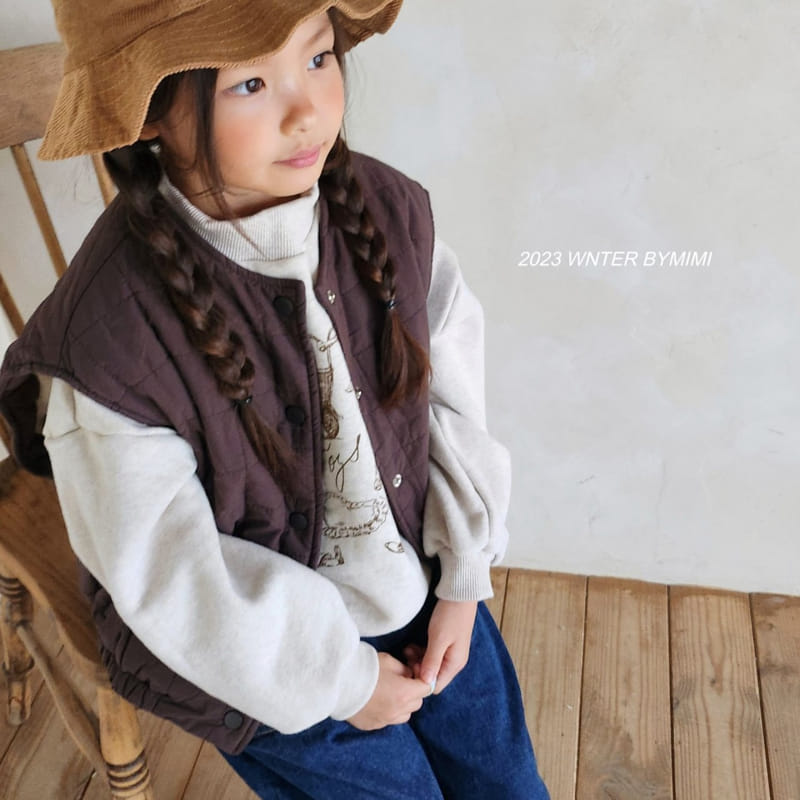 Bymimi - Korean Children Fashion - #prettylittlegirls - Tami Quilting Vest - 8