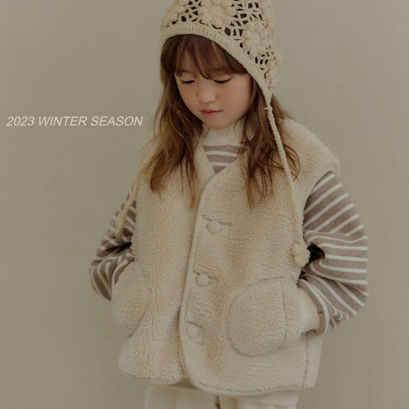 Bymimi - Korean Children Fashion - #prettylittlegirls - Flower Knit Bonnet - 3
