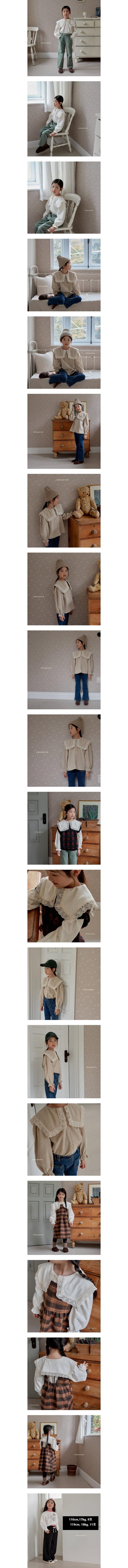 Chouette - Korean Children Fashion - #Kfashion4kids - Lace Milk Blouse