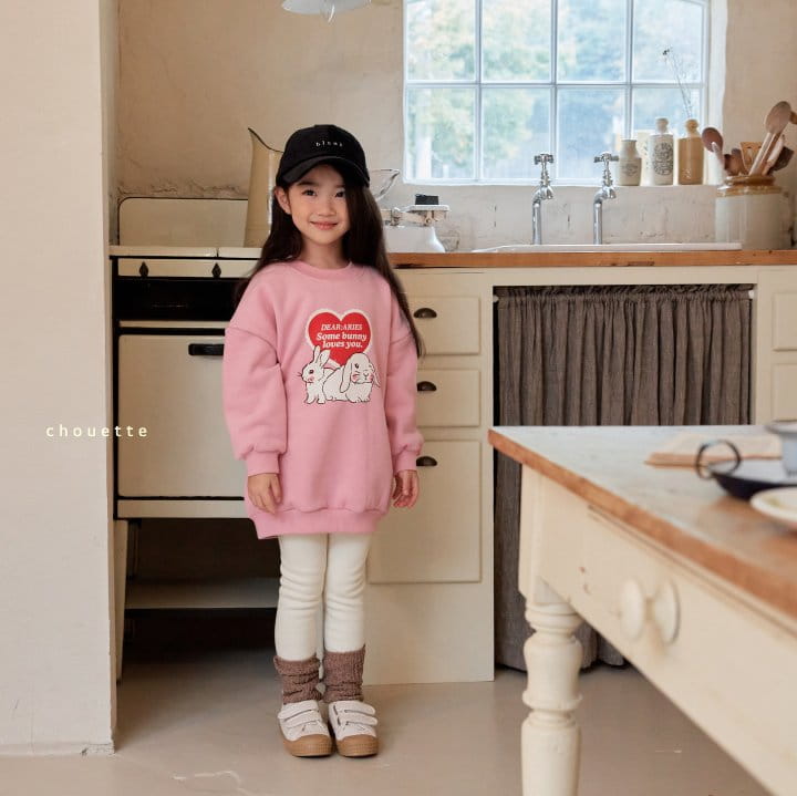 Chouette - Korean Children Fashion - #kidzfashiontrend - Rabbit Heart Sweatshirt - 4