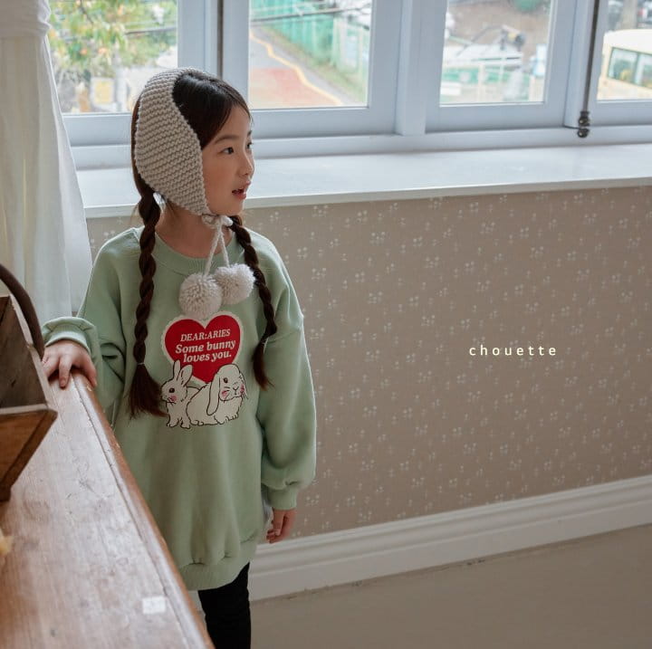 Chouette - Korean Children Fashion - #magicofchildhood - Rabbit Heart Sweatshirt - 6