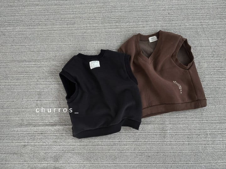 Churros - Korean Children Fashion - #Kfashion4kids - V Neck Fleece Vest - 8
