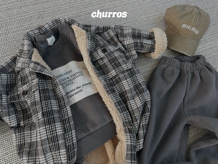 Churros - Korean Children Fashion - #Kfashion4kids - Long Check Jacket - 7