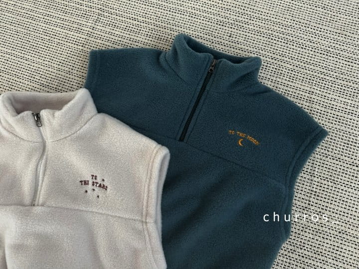Churros - Korean Children Fashion - #kidzfashiontrend - Star Fleece Vest - 4
