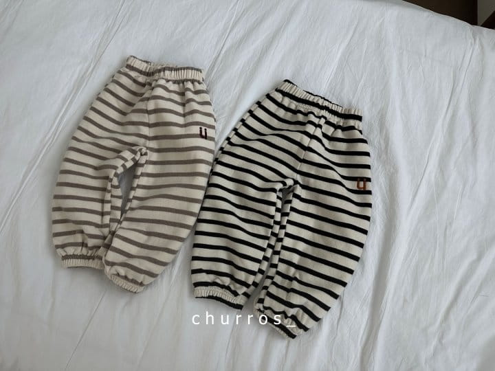 Churros - Korean Children Fashion - #childofig - U Stropes Pants - 10