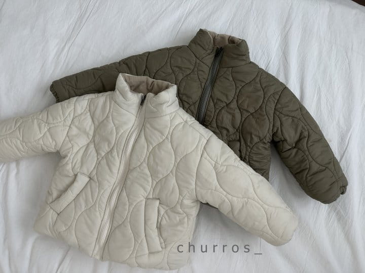 Churros - Korean Children Fashion - #designkidswear - Neutral Quilting Jumper - 12