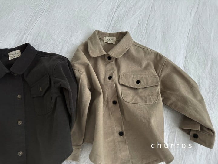 Churros - Korean Children Fashion - #discoveringself - Point Button Shirt