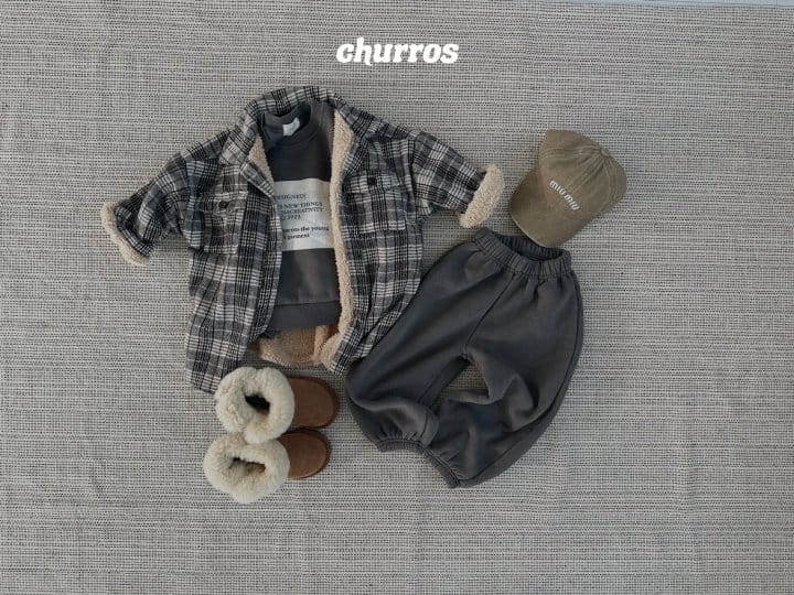 Churros - Korean Children Fashion - #fashionkids - Long Check Jacket - 4