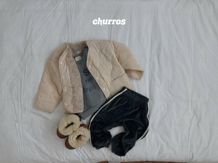 Churros - Korean Children Fashion - #kidsshorts - Mink Quilting Jacket - 2