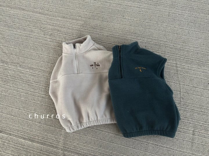 Churros - Korean Children Fashion - #kidsshorts - Star Fleece Vest