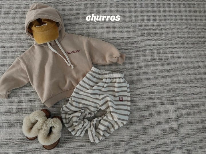 Churros - Korean Children Fashion - #kidsshorts - U Stropes Pants