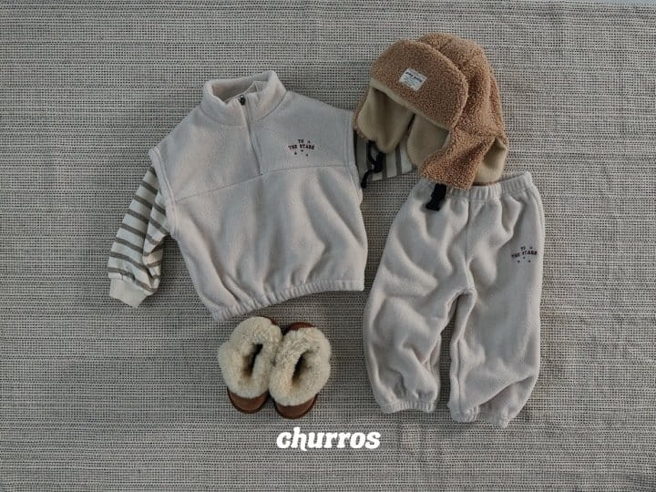 Churros - Korean Children Fashion - #kidsstore - Star Fleece Vest - 2