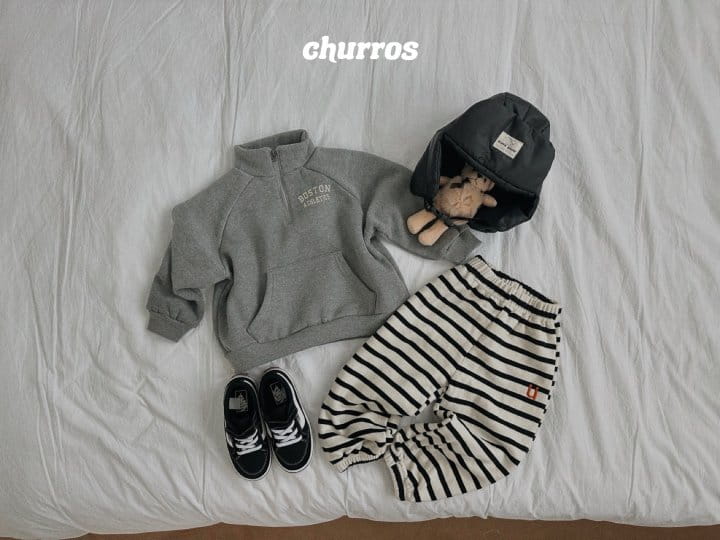 Churros - Korean Children Fashion - #kidsstore - U Stropes Pants - 2
