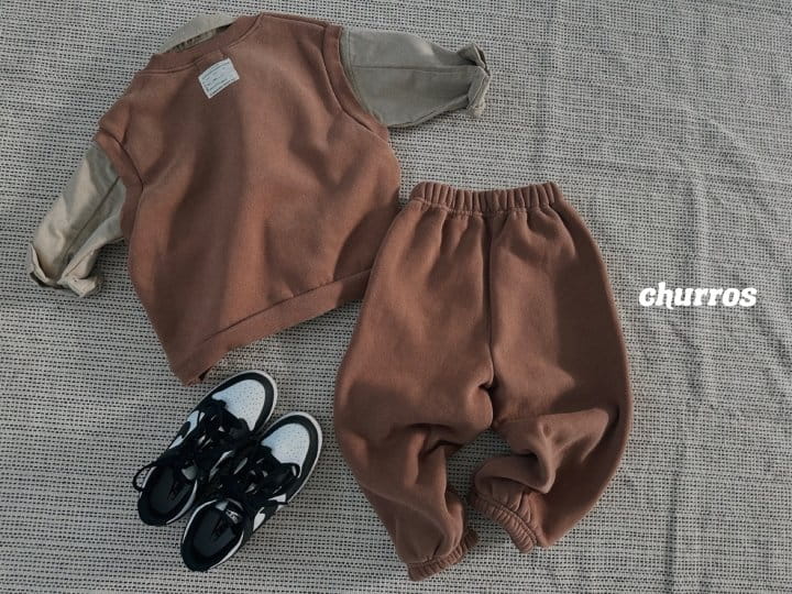 Churros - Korean Children Fashion - #kidzfashiontrend - V Neck Fleece Vest - 7