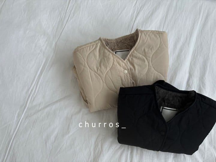 Churros - Korean Children Fashion - #kidsstore - Mink Quilting Jacket - 4