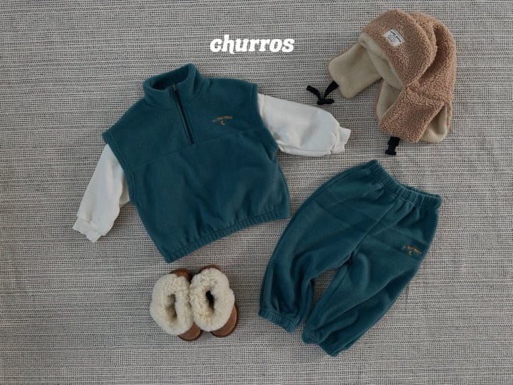 Churros - Korean Children Fashion - #kidzfashiontrend - Star Fleece Vest - 3