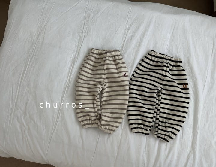 Churros - Korean Children Fashion - #kidzfashiontrend - U Stropes Pants - 3