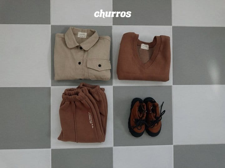 Churros - Korean Children Fashion - #littlefashionista - Point Button Shirt - 7