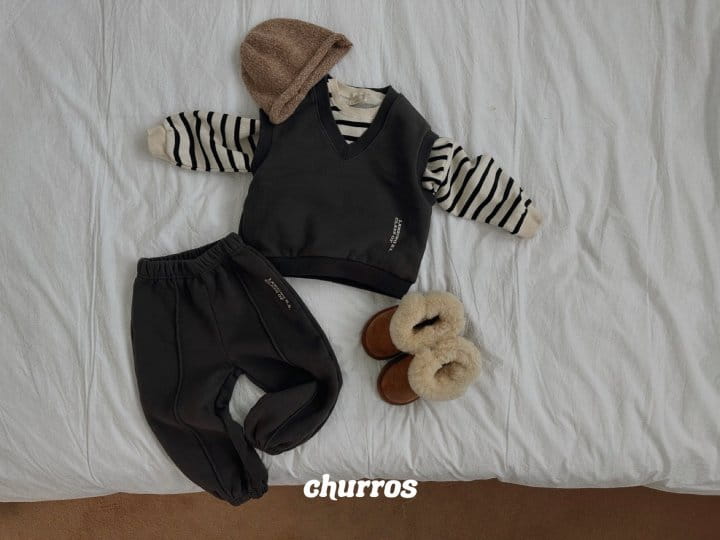 Churros - Korean Children Fashion - #magicofchildhood - V Neck Fleece Vest - 10