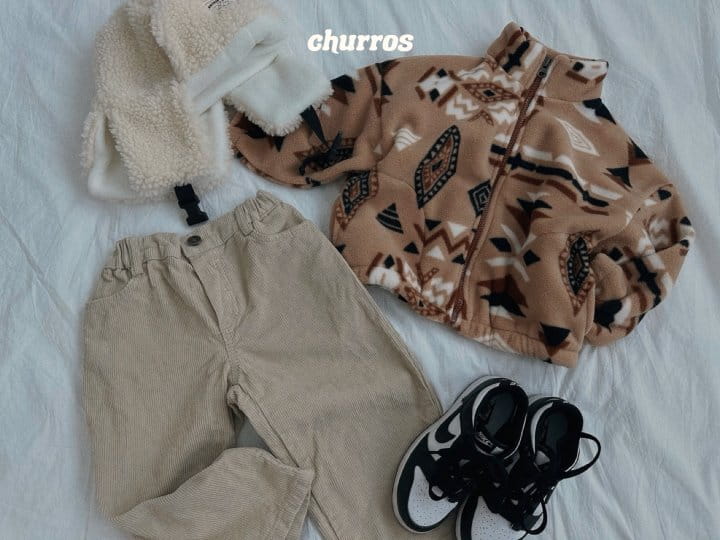 Churros - Korean Children Fashion - #minifashionista - Inka Fleece Zip-up - 6