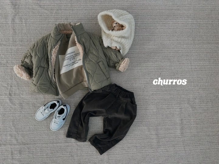 Churros - Korean Children Fashion - #minifashionista - Neutral Quilting Jumper - 5