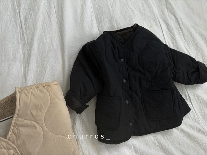 Churros - Korean Children Fashion - #stylishchildhood - Mink Quilting Jacket - 12