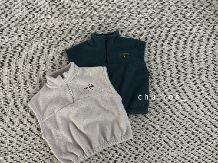 Churros - Korean Children Fashion - #toddlerclothing - Star Fleece Vest - 10