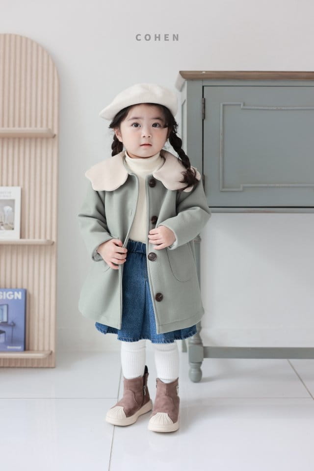 Cohen - Korean Children Fashion - #Kfashion4kids - Clud Collar Coat - 9
