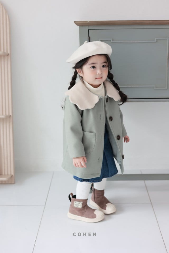 Cohen - Korean Children Fashion - #designkidswear - Clud Collar Coat - 3